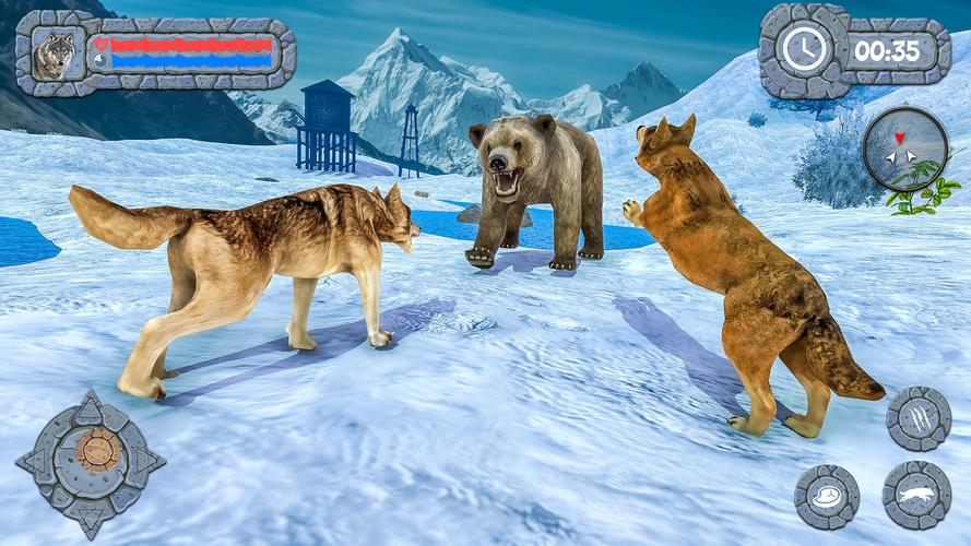 Arctic Wolf Family Simulator 스크린샷 0
