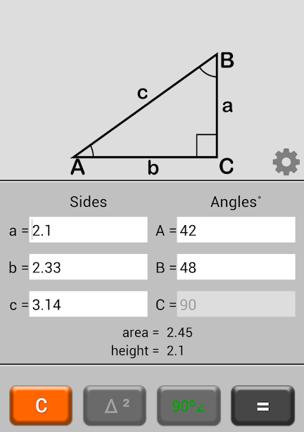 Triangle Calculator スクリーンショット 2