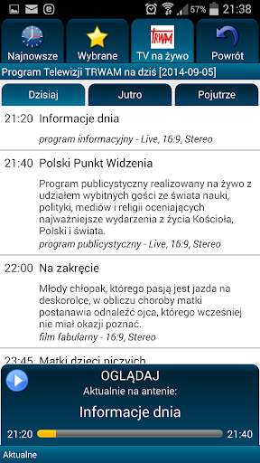 TV Trwam i Radio Maryja Polska Ảnh chụp màn hình 2