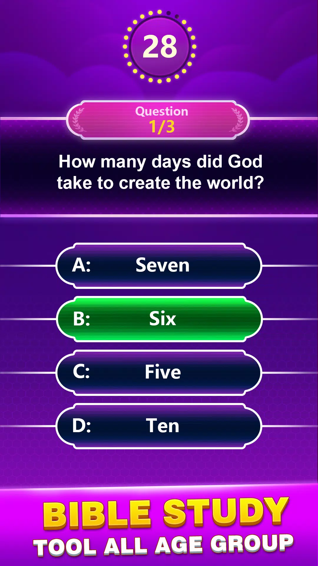 Bible Trivia Capture d'écran 0