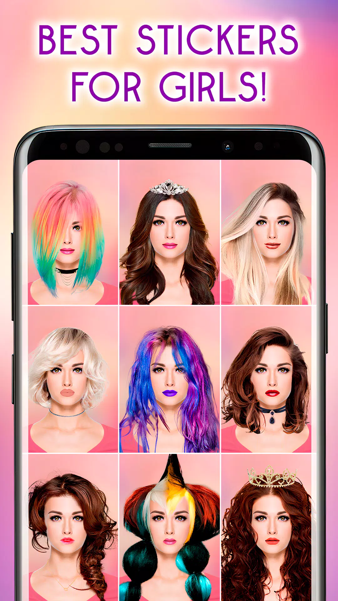 Hairstyles Photo Editor Schermafbeelding 1