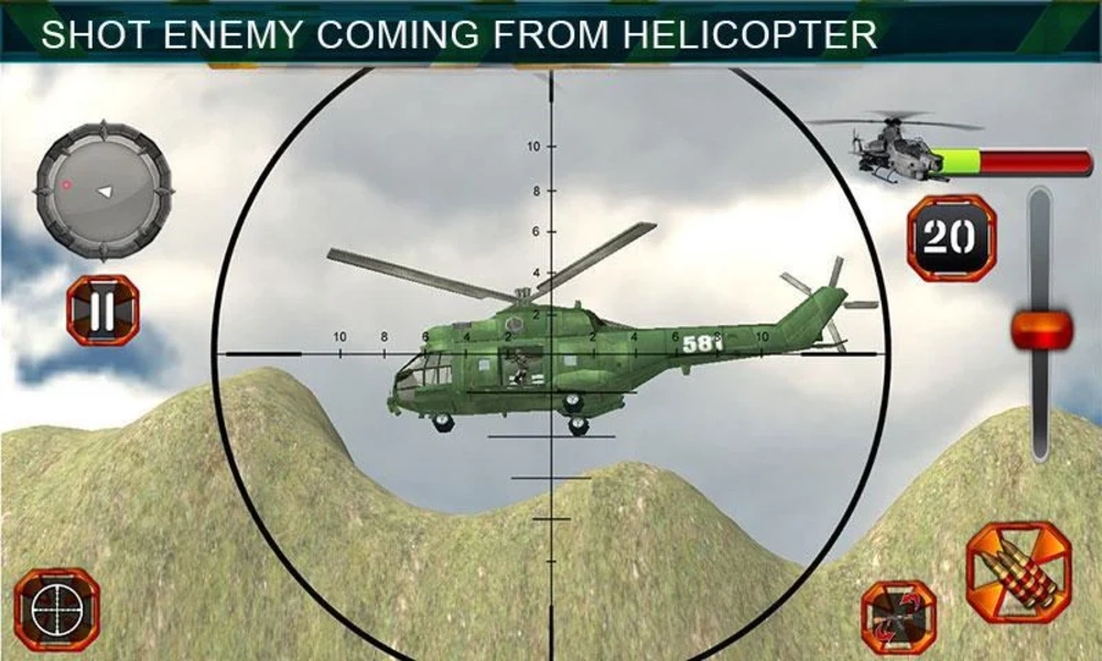 Sniper Shooting Heli Action應用截圖第2張