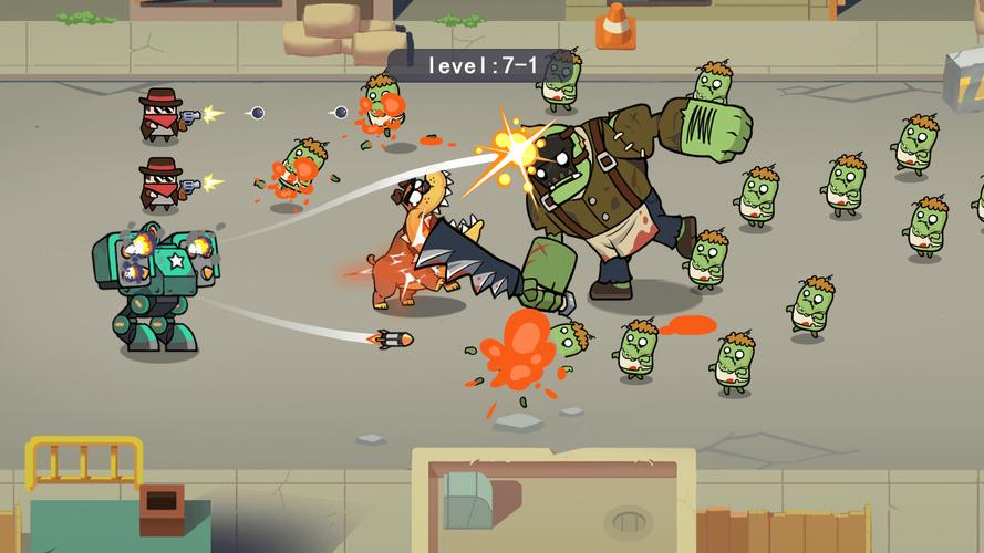 Merge Mech vs. Zombie Brawl Capture d'écran 1