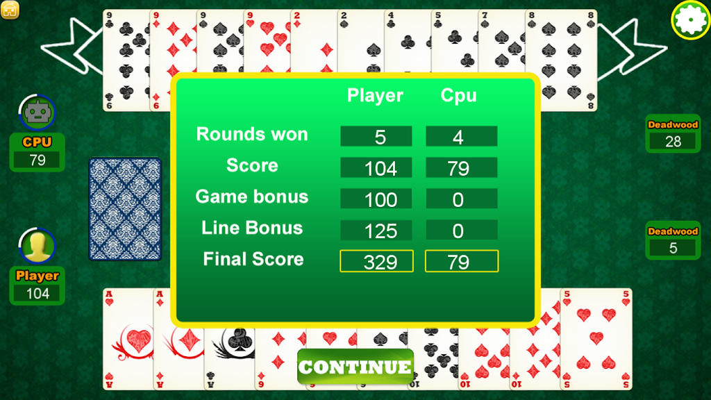 Gin Rummy Pabroton Zrzut ekranu 3