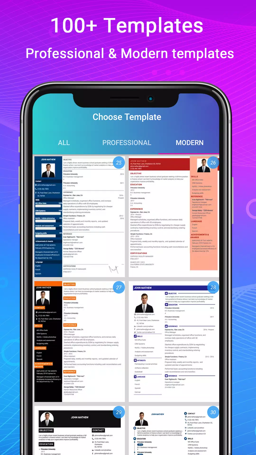 Resume - Intelligent CV maker Zrzut ekranu 2