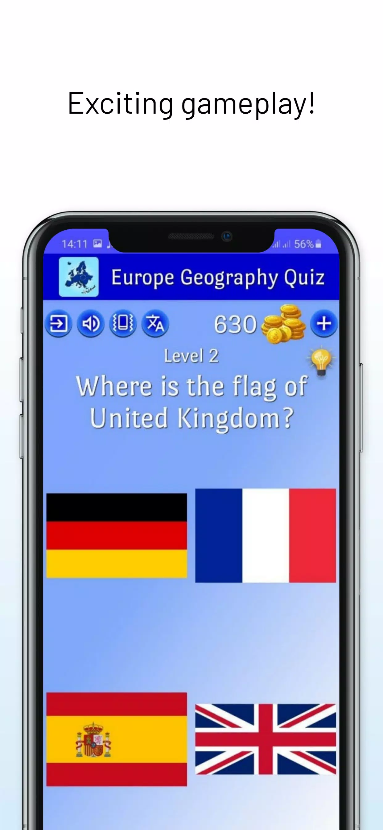 Europe Geography Quiz Schermafbeelding 2