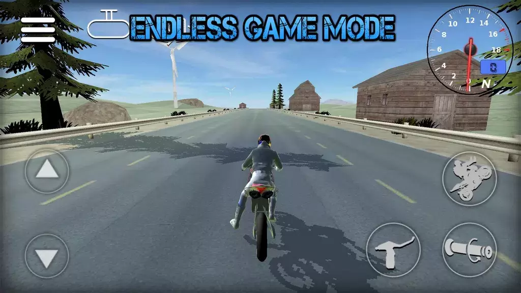 Wheelie Bike 3D game Скриншот 2