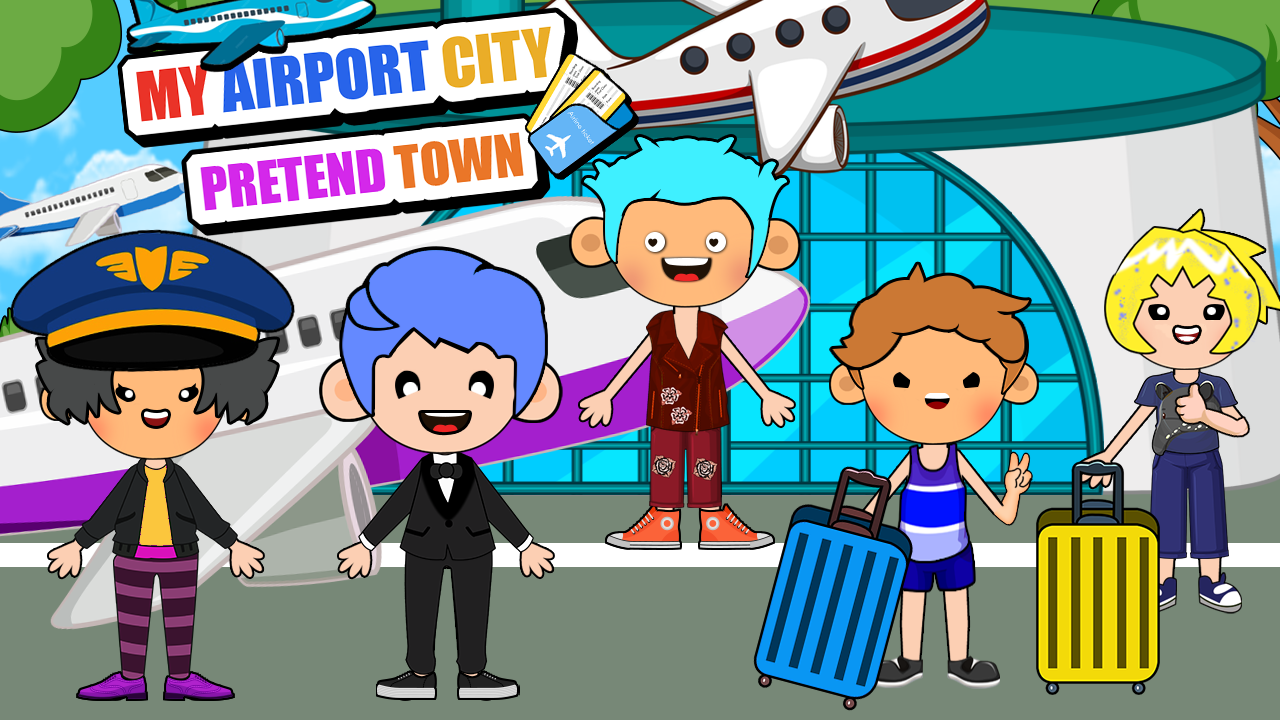 My Airport City : Pretend Town Captura de tela 0