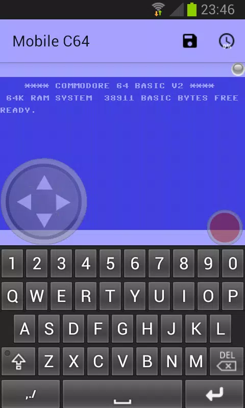 Schermata Mobile C64 0