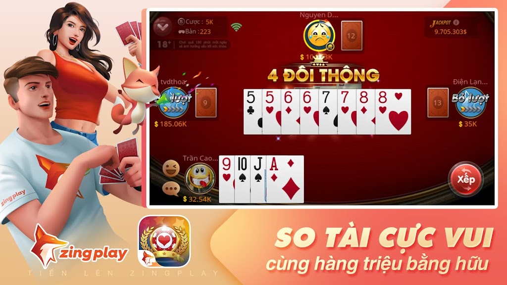 Tiến lên Miền Nam - Tiến Lên - ZingPlay Schermafbeelding 1