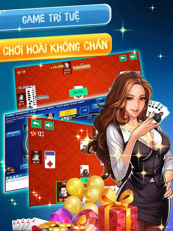 Đánh  tiến lên OFFLINE - tien len mien nam Скриншот 0