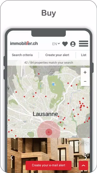 immobilier.ch Zrzut ekranu 1