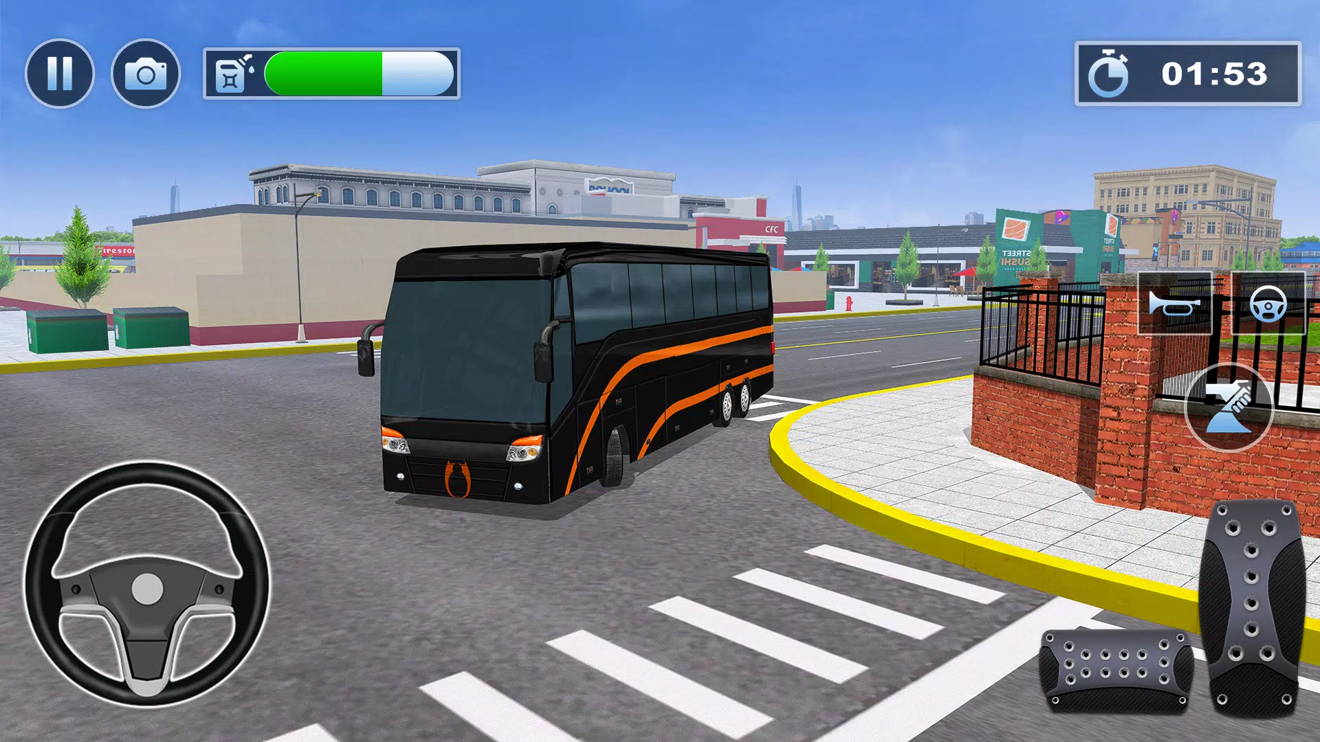 Bus Simulator : 3D Bus Games Tangkapan skrin 2