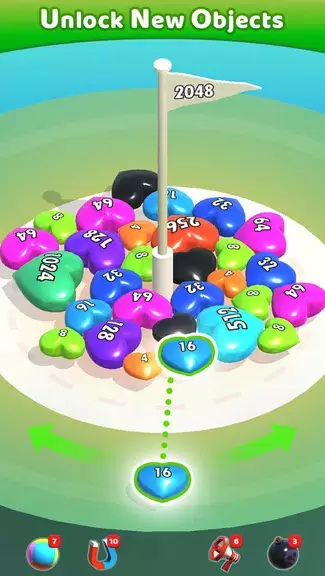 Merge Blocks 3D - 2048 Puzzle スクリーンショット 2