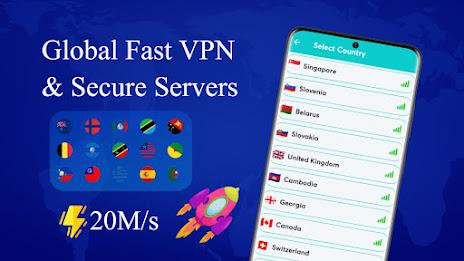 HookVPN Secure VPN Proxy Ảnh chụp màn hình 1