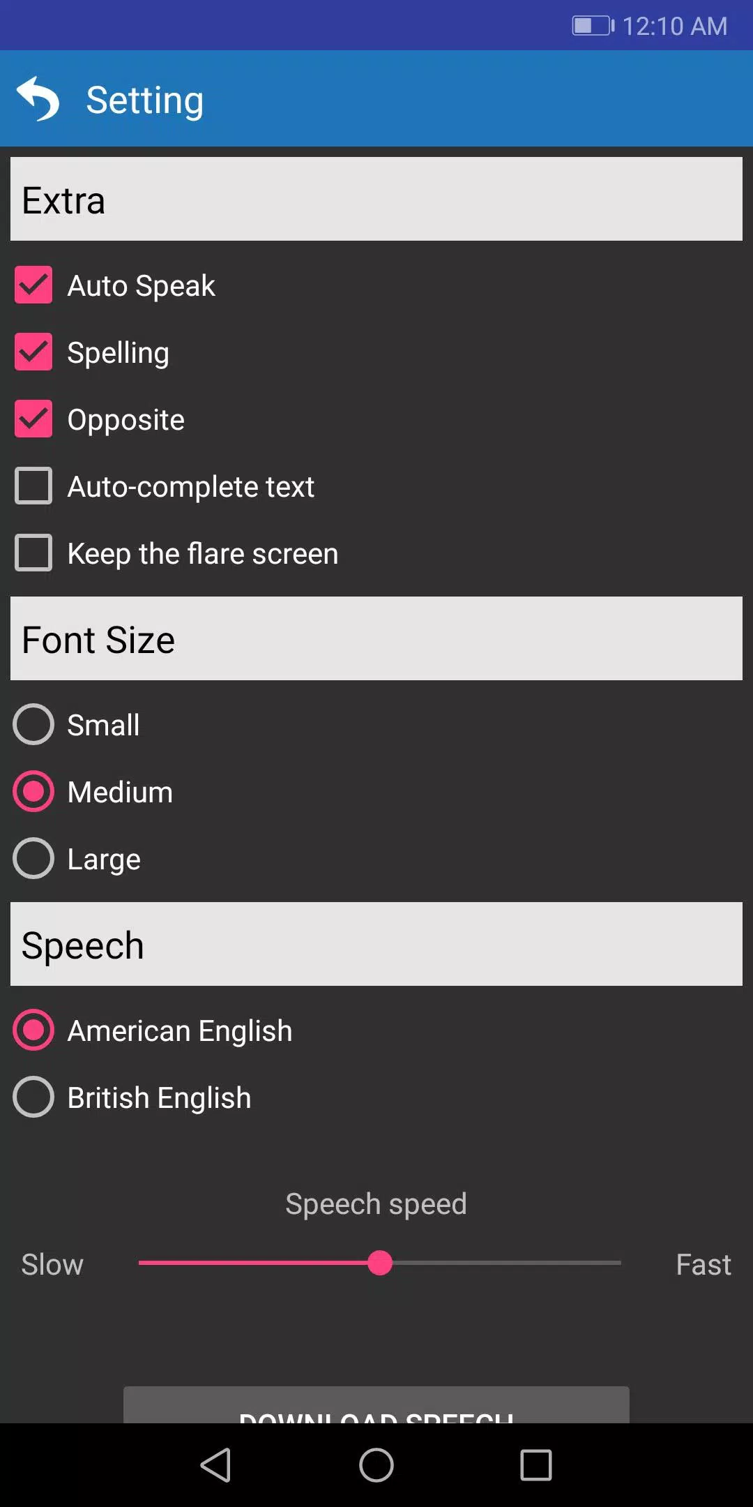 القاموس الذهبي ناطق (انجليزي) Captura de pantalla 3