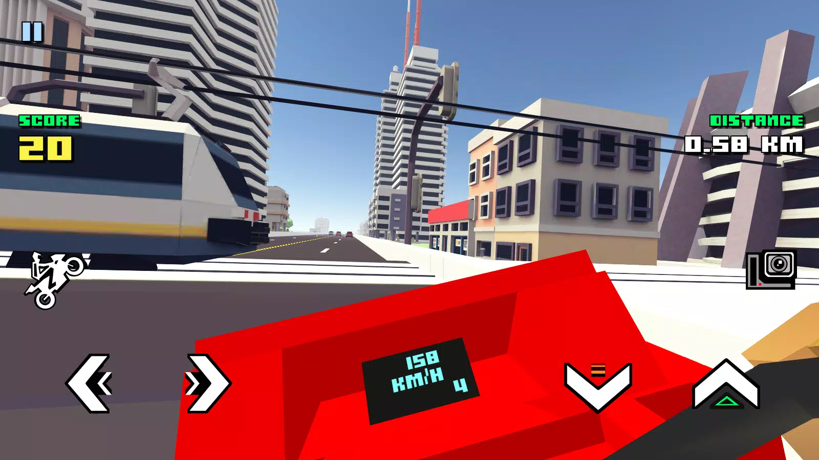 Blocky Moto Racing Screenshot 1