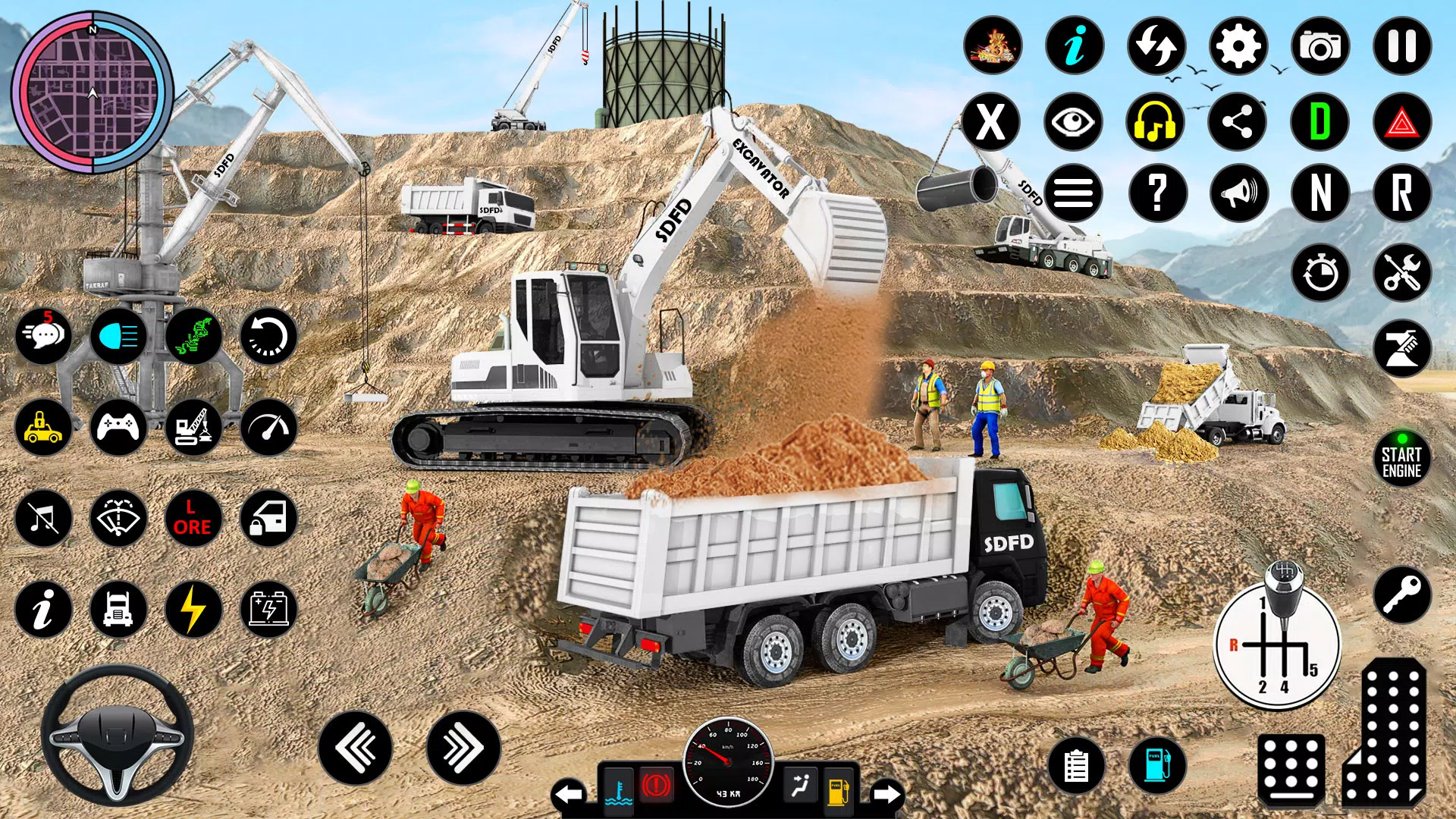 Snow Excavator Simulator Game Schermafbeelding 0