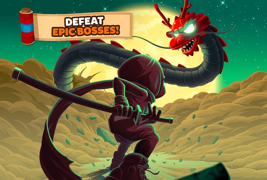 Ninja Dash Run - Offline Game Mod Zrzut ekranu 1