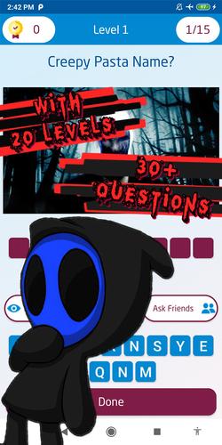 creepypasta quiz Captura de tela 2