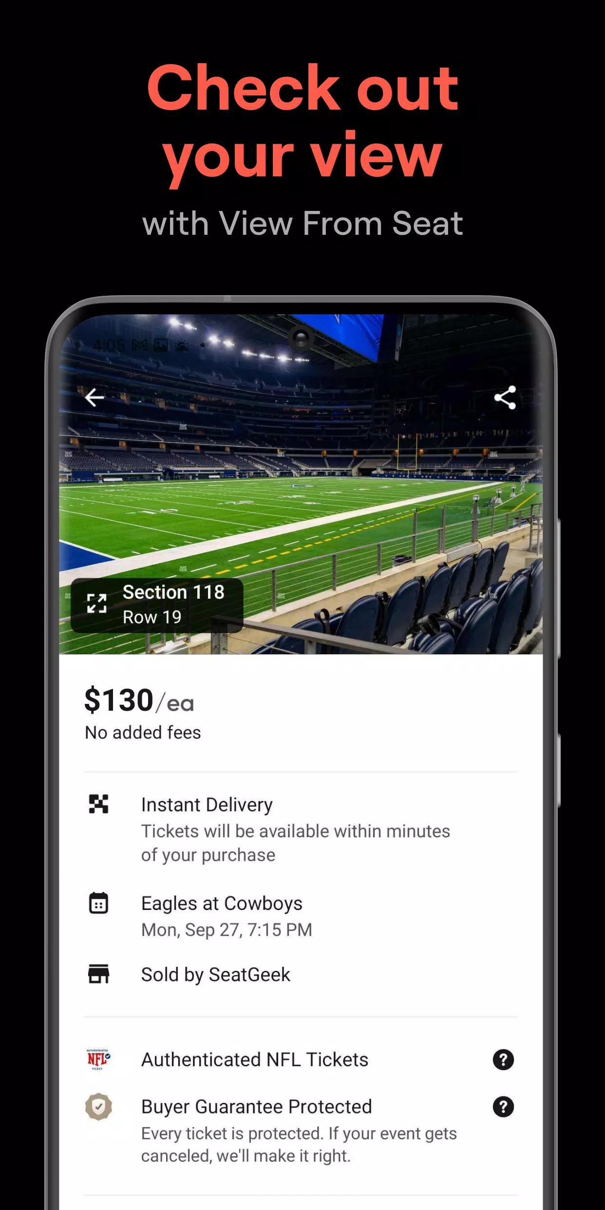 SeatGeek Screenshot 2