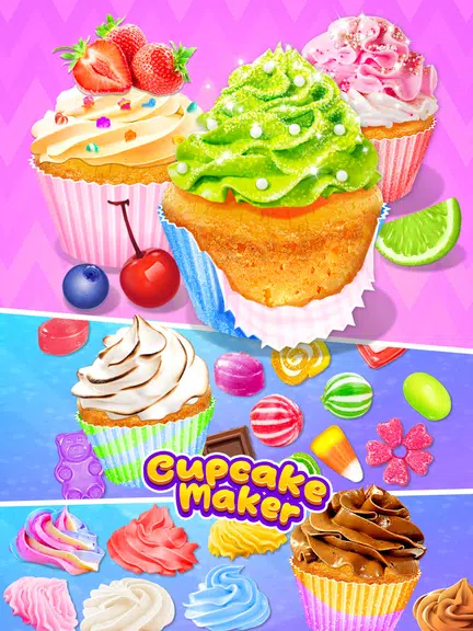 Schermata Cupcake Maker: Unicorn Cupcake 1