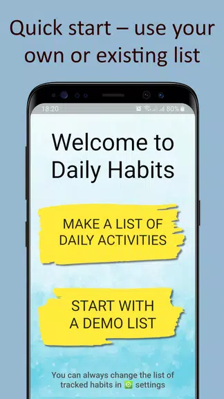 Daily activities tracker Screenshot 1