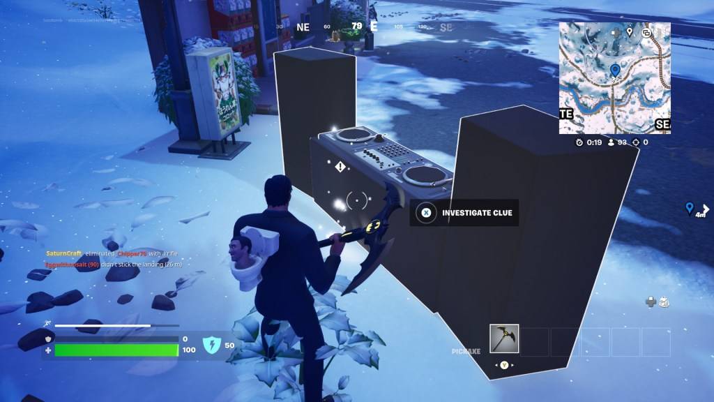 A turntable in Fortnite Winterfest 2024