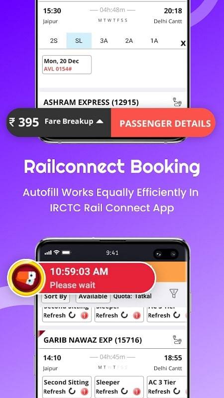 Confirm Tatkal Ticket Booking Zrzut ekranu 1