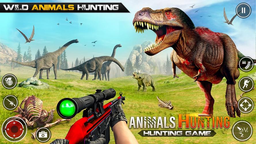 Dinosaur Hunting Gun Games Screenshot 0