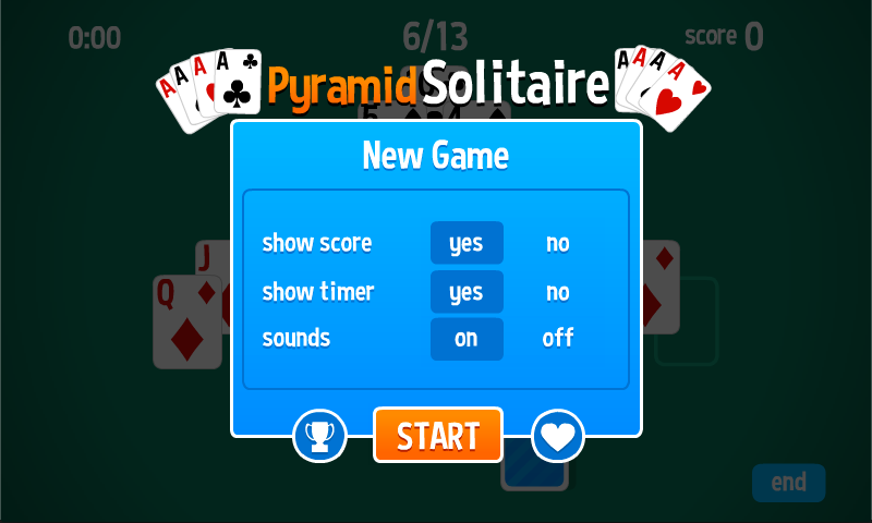 Pyramid Solitaire HD card game Capture d'écran 0