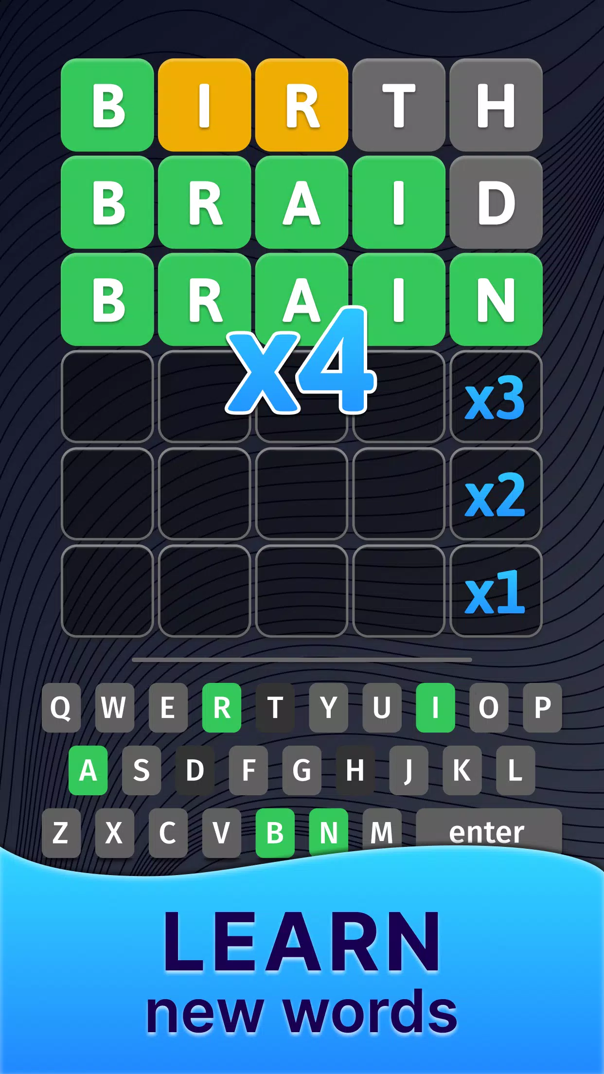 The Hidden Letter Games－Words Screenshot 1