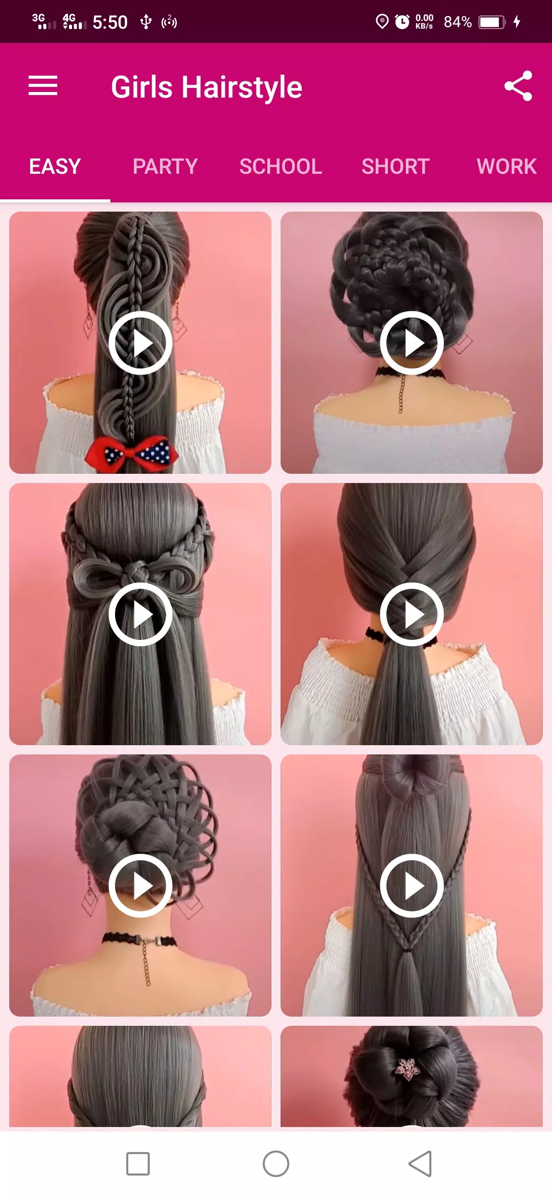 Girls Hairstyle Ảnh chụp màn hình 0