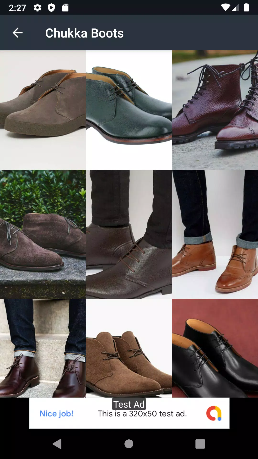 Chukka Boots Ideas Capture d'écran 1