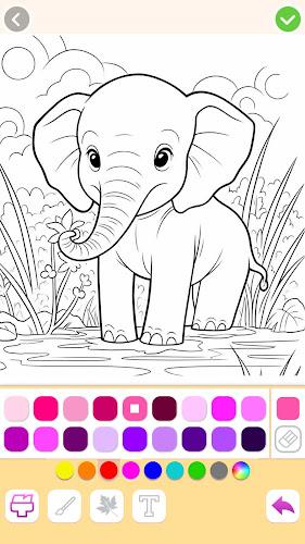 Animal coloring pages games स्क्रीनशॉट 3