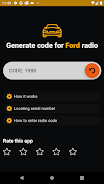 Ford radio code generator Screenshot 3