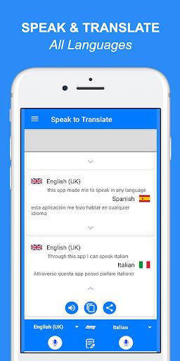 Speak and Translate All languages Voice Translator ภาพหน้าจอ 0