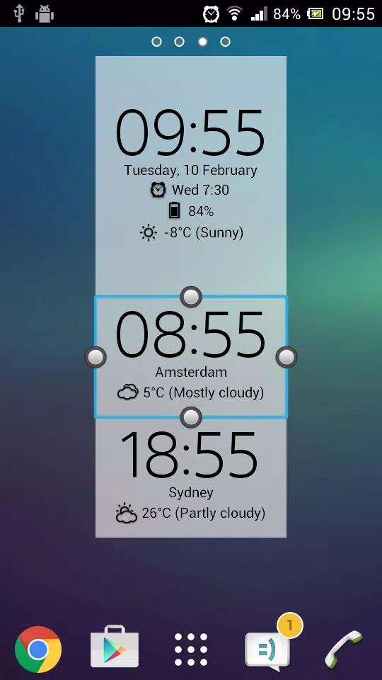 Digital Clock & Weather Widget Tangkapan skrin 3