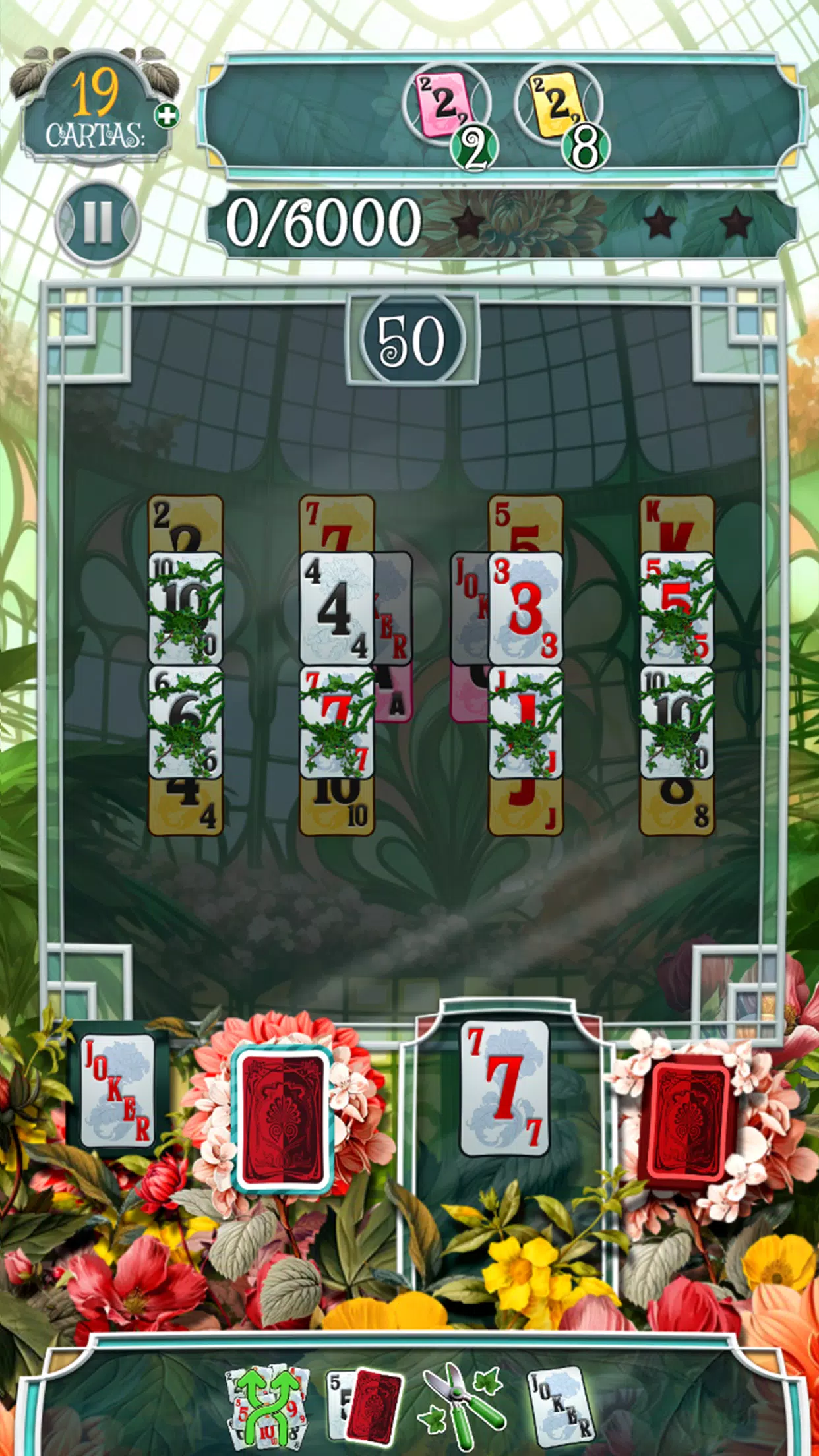 Greenhouse Solitaire TriPeaks Captura de tela 0