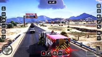 Fire Truck Game:US Firefighter Captura de pantalla 0