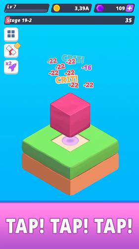 Tap Tap Cube - Idle Clicker Screenshot 1