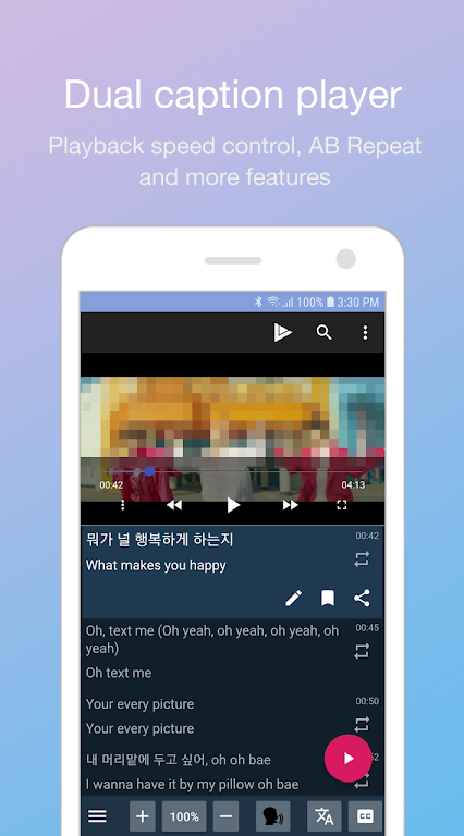 LingoTube dual caption player Mod Zrzut ekranu 0