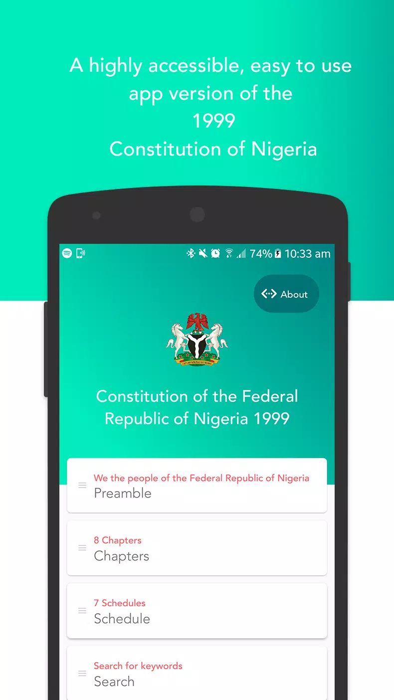 The Nigerian Constitution 1999 Ảnh chụp màn hình 0