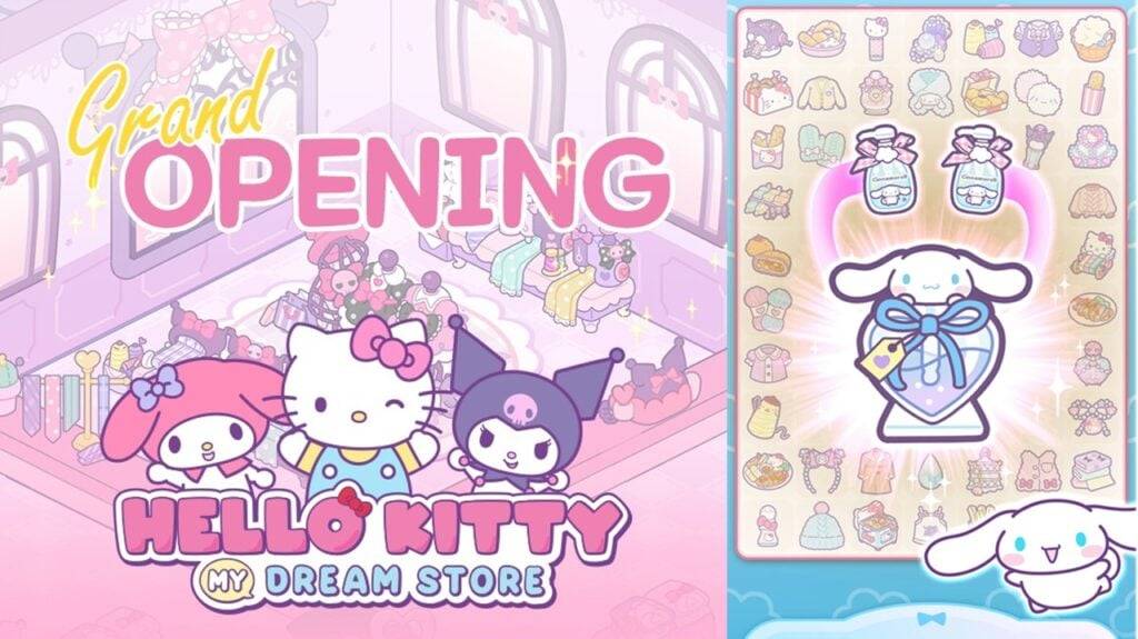 Merge with Sanrio Characters in New Game Hello Kitty My Dream Store