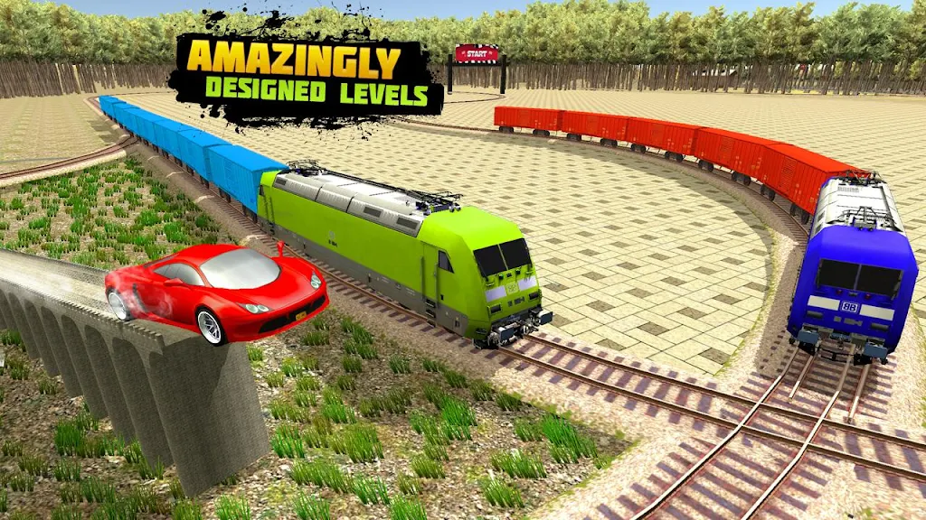 Train Racing 3d- Bus Vs Train Captura de tela 2