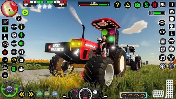 Real Farm Indian Tractor Game Captura de pantalla 0