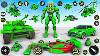 Helicopter Robot Car Game 3d Скриншот 1