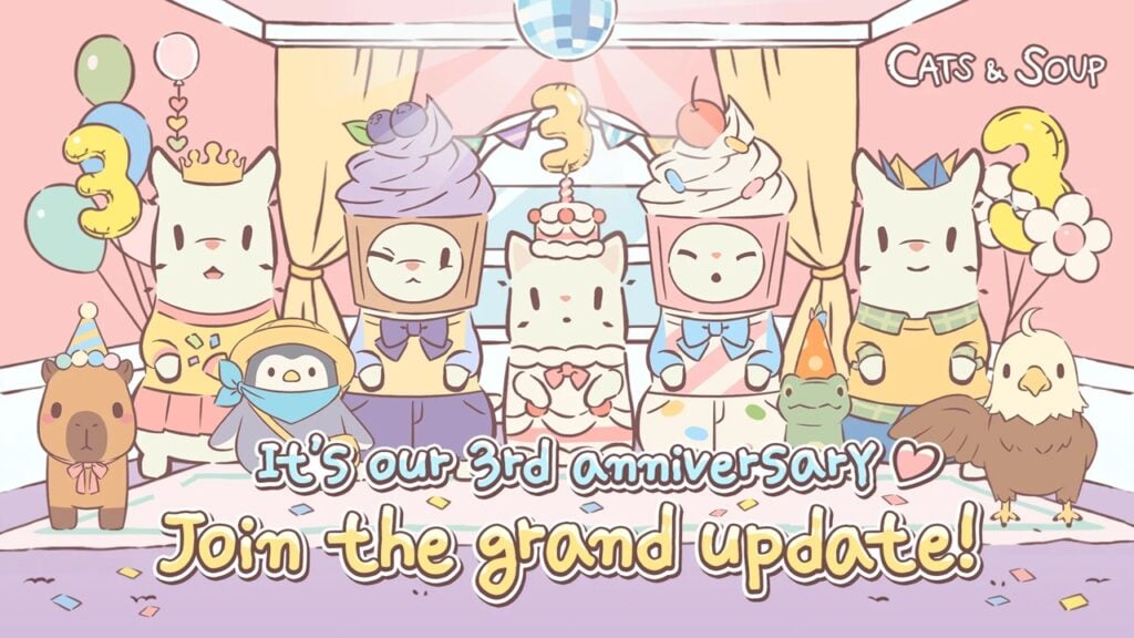 Cats & Soup Celebrates 3rd Anniversary with New Felines!