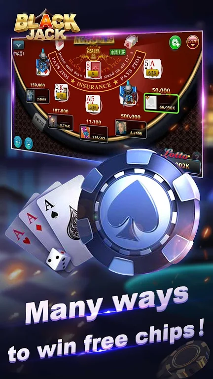 Blackjack 21-Free online poker game-jackpot casino Ekran Görüntüsü 2