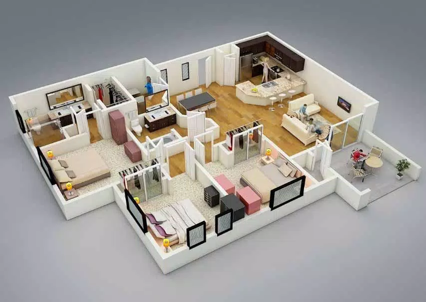 3D small house design 스크린샷 1